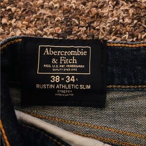 Abercrombie & Fitch Men's Dark Blue Slim Jeans